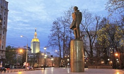 Real image from At the “man in a jacket” monument.