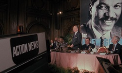 Movie image from Harvey Dent's Press Conference