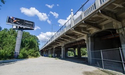 Real image from Empty Lot under Burrard Bridge