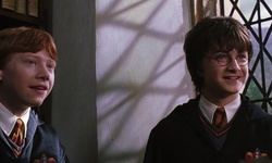 Movie image from Hogwarts (library)