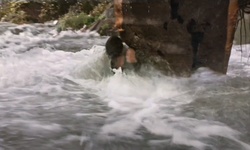 Movie image from A waterfall with an airplane