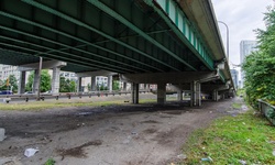 Real image from Lot under Lake Shore Boulevard at Spadina