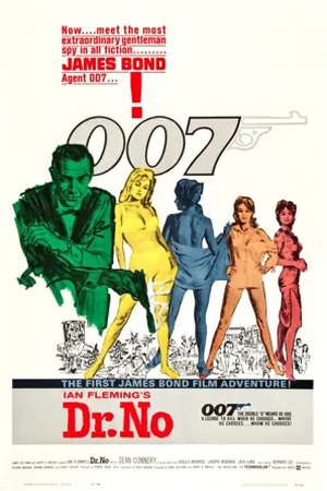 Poster James Bond 007 contre Dr. No 1962