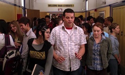 Movie image from North Shore High School (hallway/bathroom)