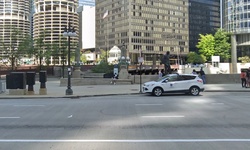 Real image from The bench at the 4th bridge from Lake Michigan