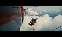 Movie image from Jumping out of the cockpit of an airplane