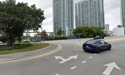 Real image from South Miami Avenue Roundabout