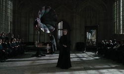 Movie image from Hogwarts (practice room/library)