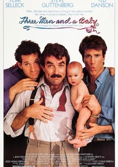 Poster Three Men and a Baby 1987