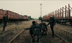 Movie image from Tallinn train tracks