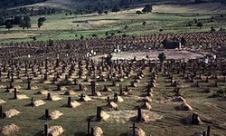 Movie image from Sad Hill Cemetery