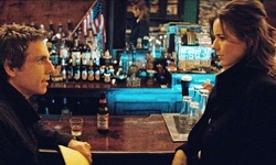 Movie image from Special Agent Claire Denham & Josh talk in tavern