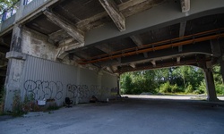 Real image from Empty Lot under Burrard Bridge