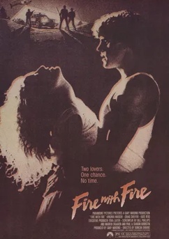 Poster Fuego con fuego 1986