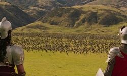 Movie image from Narnia near Aslan's camp