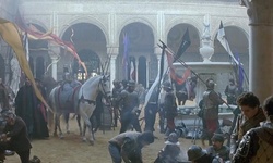 Movie image from Queen Isabella's Palace (courtyard)