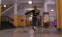 Movie image from North Shore High School (hallway/bathroom)