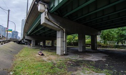 Real image from Lot under Lake Shore Boulevard at Spadina