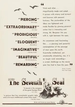 Poster Le septième sceau 1957