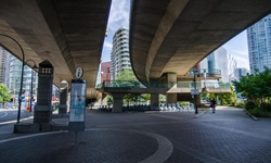 Real image from Under Cambie Street Bridge Ramp