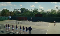 Movie image from A match on the tennis court at Stanford.