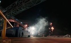 Movie image from Potash Silo  (Vancouver Wharves)