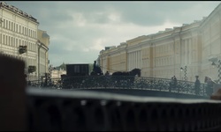 Movie image from A carriage on a bridge in St. Petersburg
