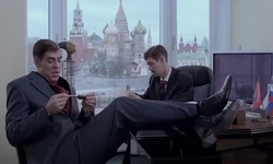 Filmbild aus Sergejs Büro in Moskau
