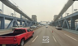 Real image from Benjamin Franklin Bridge