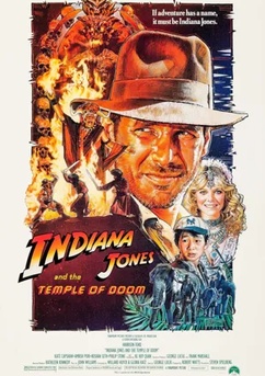 Poster Indiana Jones y el templo maldito 1984