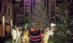 Real image from Christmas tree at Rockefeller Center