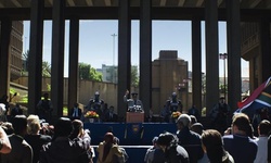 Movie image from Johannesburg Police HQ