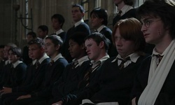 Movie image from Hogwarts (practice room/library)