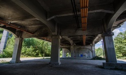 Real image from Empty Lot under Burrard Bridge