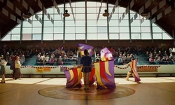 Movie image from Devil's Kettle High School (gym/exterior)