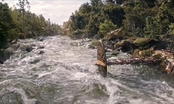 Movie image from A waterfall with an airplane