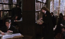 Movie image from Hogwarts (library)