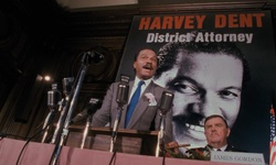 Movie image from Harvey Dent's Press Conference