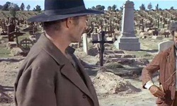 Movie image from Sad Hill Cemetery