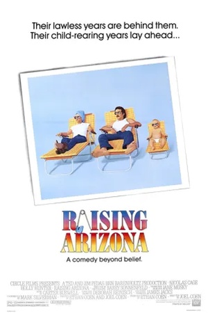 Poster Raising Arizona 1987