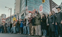 Movie image from Protester and Police Standoff