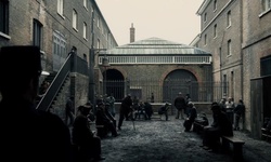 Movie image from Pentonville Prison (yard)