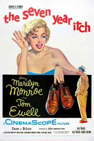 Poster Зуд седьмого года 1955
