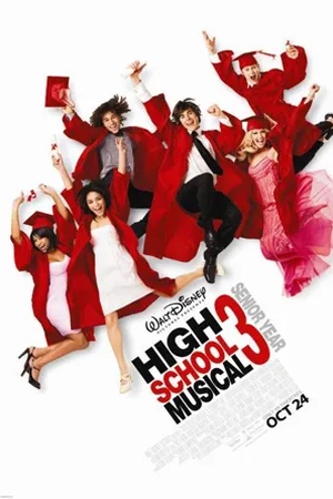 Poster High School Musical 3 - Nos années lycée 2008