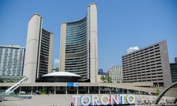 Real image from Toronto City Hall