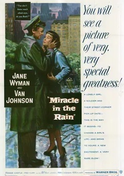 Poster Milagro bajo la lluvia 1956