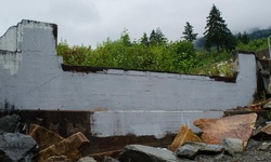 Real image from Former Highway Bridge over Britannia Beach Creek