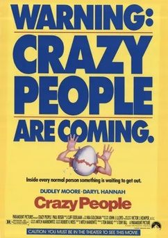 Poster Crazy People: Muito Doidos 1990