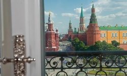 Echtes Bild aus Sergejs Büro in Moskau