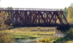 Echtes Bild aus Eisenbahnbrücke